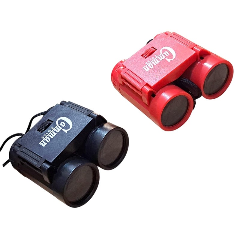 JNiL Binocular for Kids-Telescope Bird Watching. Pocket Size Mini Binoculars for Kids Compact Folding Games (Pack of 2) (Red-Black) - Image 3