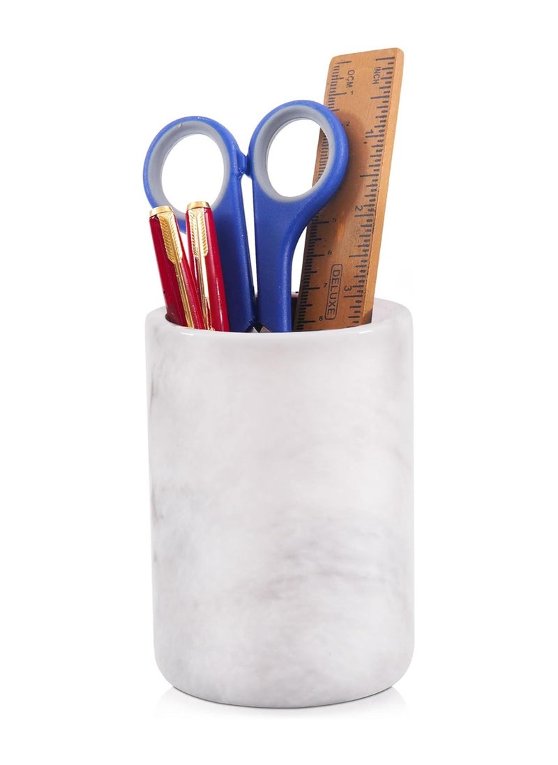 Radicaln white Stationary Holder Handmade Marble Pen Holder for table- School Supplies Accessories & workspace organizer - Stationary Holder - pzsku/Z822852B6CA1C7BE68BCBZ/45/_/1728990484/4f3c038e-6983-426a-8df3-67cba0285d84
