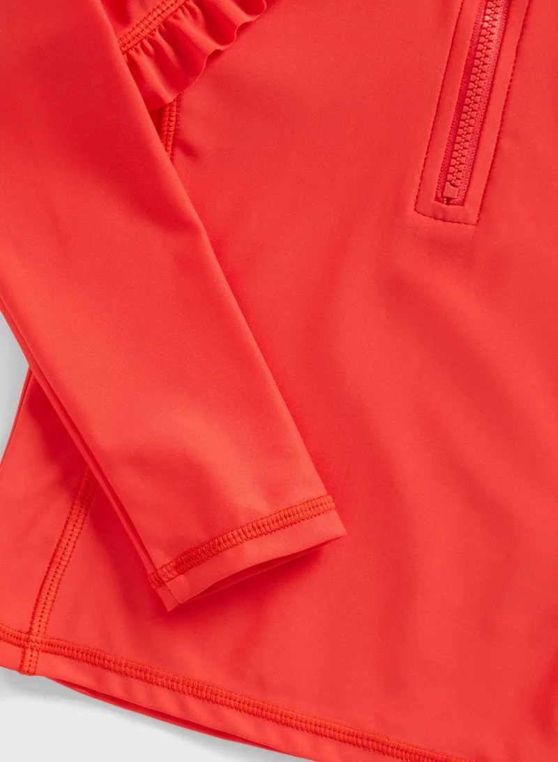 mothercare Kids Frill Detail Swim Shirt