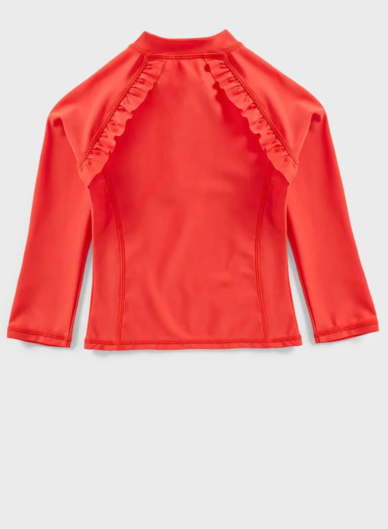 mothercare Kids Frill Detail Swim Shirt