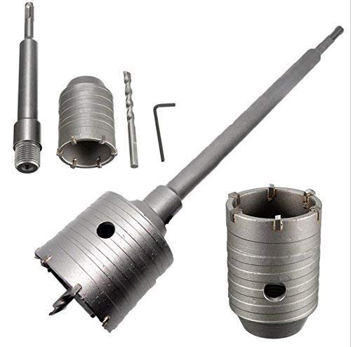 KROST Tools Centre 30mm Concrete Wall Drill Bit Hole Saw Cutter + 200mm Connecting Rod With Wrench For Brick Cement Stone - Image 3