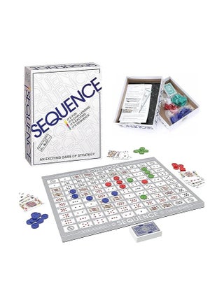 NATSUX Sequence Board Game, Sequence Game, Original Game with Folding Board, Five in a Row Fun, Edition Box with Padded Mat, Cards and Tokens, Sequence Game for 2-12 People - pzsku/Z8228654C5DB614B01EEFZ/45/_/1730736509/7d75d044-5025-438a-8790-00682d592fdf