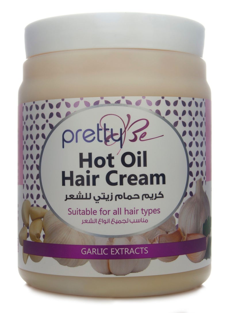 Pretty Be PrettyBe hot oil hair cream with garlic extracts suitable for all hair types in 1000ml - Image 1