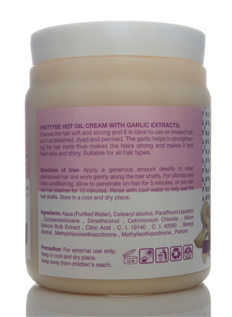 Pretty Be PrettyBe hot oil hair cream with garlic extracts suitable for all hair types in 1000ml - Image 5