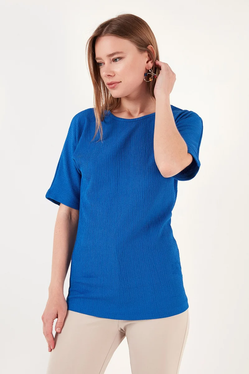 Lela Bürümcük Relaxed Cut Crew Neck Blouse Women's Blouse 5864975