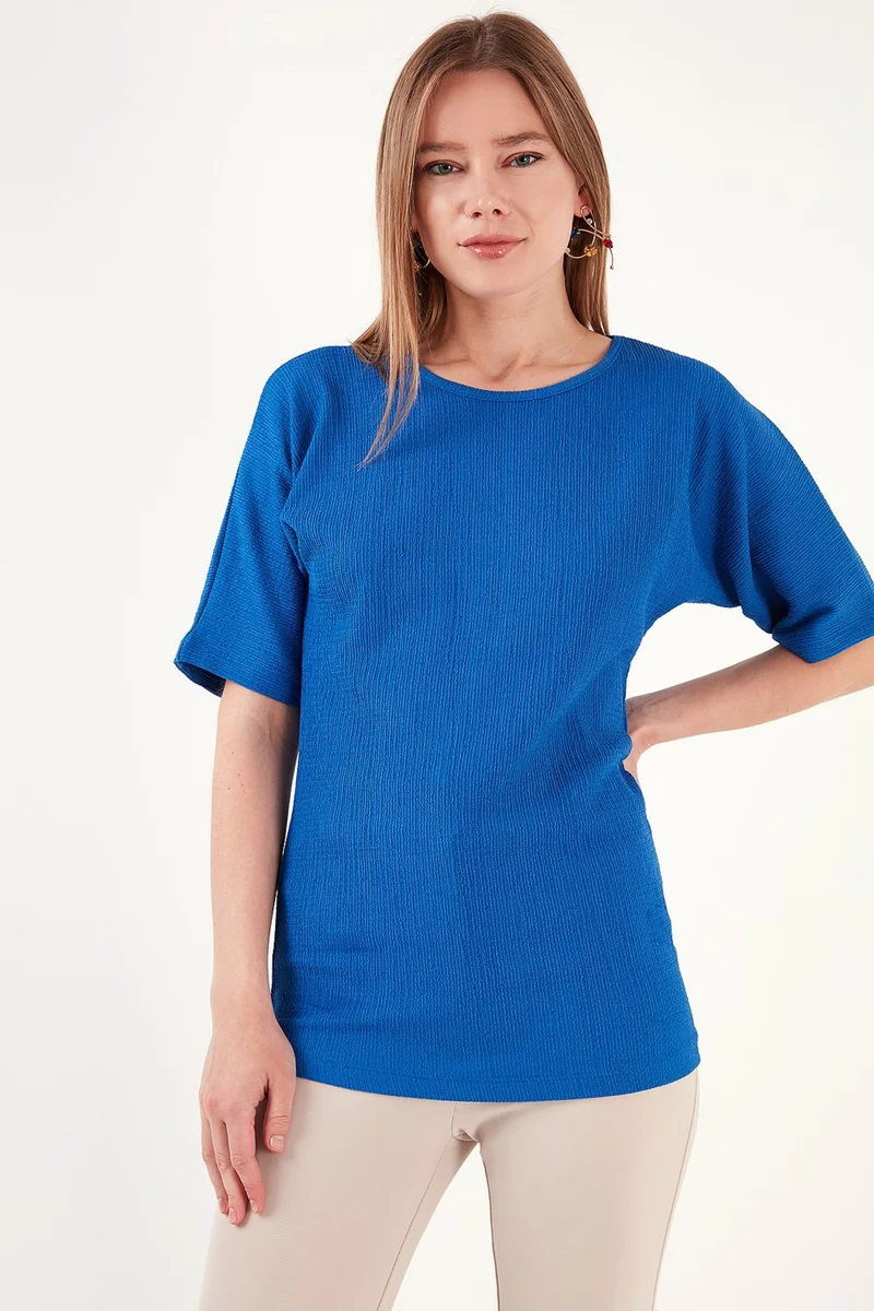 Lela Bürümcük Relaxed Cut Crew Neck Blouse Women's Blouse 5864975