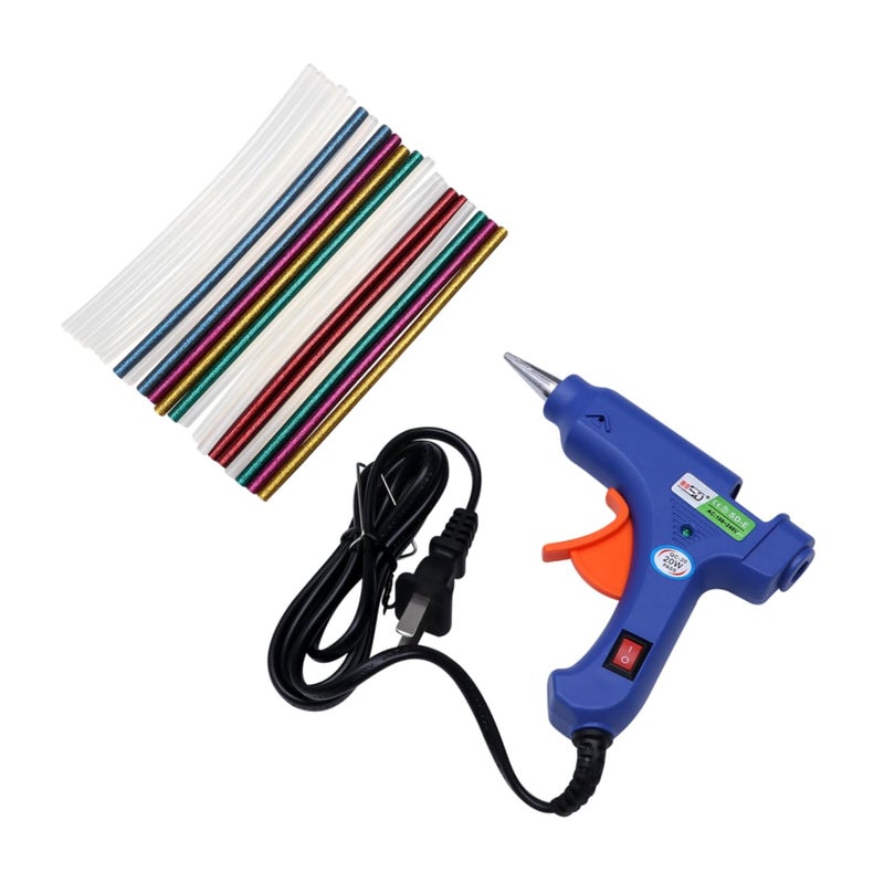 High Temperature 20W Hot Melt Glue Gun Kit with Glue Sticks for Crafts Home Repair - Image 2
