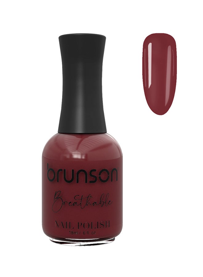 brunson Breathable Nail Polish Halal nail polish Wudu friendly Quick-Dry Vegan long lasting but easy peel off   18ml BH214