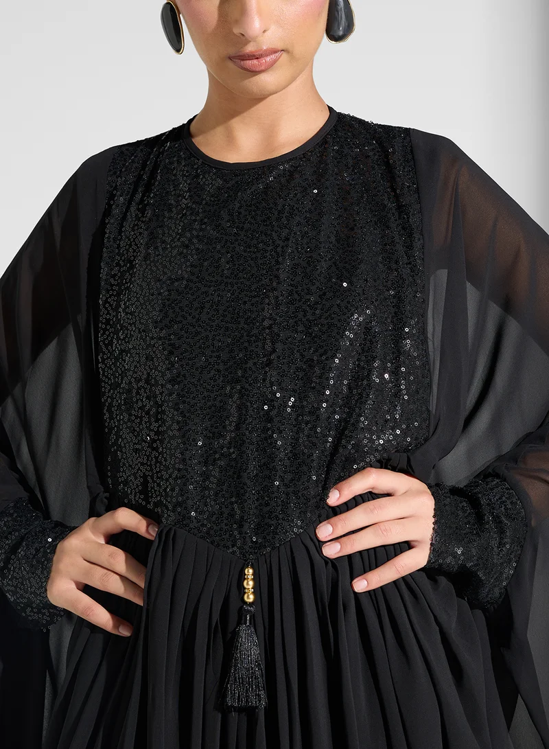 Golden Apple Sequin Embellished Dress