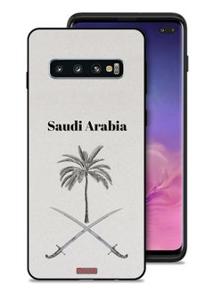 Tolwak Samsung Galaxy S10 Plus Protective Case Cover Kingdom Of Saudi Arabia Sign Art  - Image 1