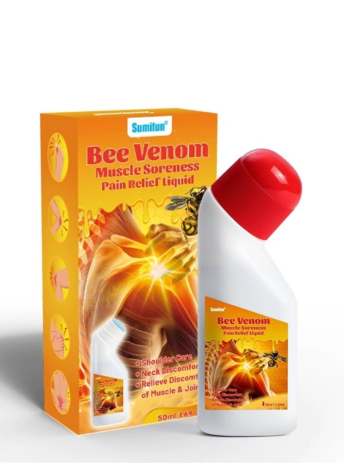 Sumifun مستحضر شفاء العظام وآلام النحل، كريم آلام النحل للمفاصل والعظام، مستحضر علاج المفاصل والعظام من سم النحل النيوزيلندي، جل تخفيف آلام المفاصل من سم النحل، تخفيف آلام الرقبة والخصر والساق 50 مل - Image 1