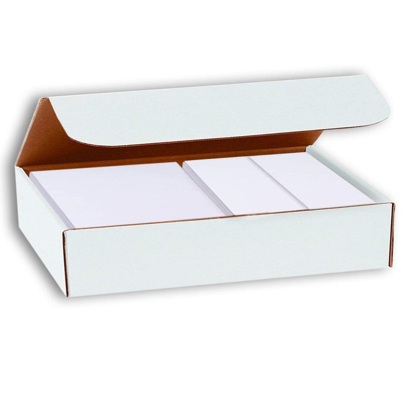 Hamilco White Cardstock Thick Paper - Blank Index Flash Note & Post Cards - Greeting Invitations FLAT 5 1/2 X 8 1/2" Heavy Weight 100 lb Card Stock for Printer (100 pack - with Envelopes) Bright - Image 4