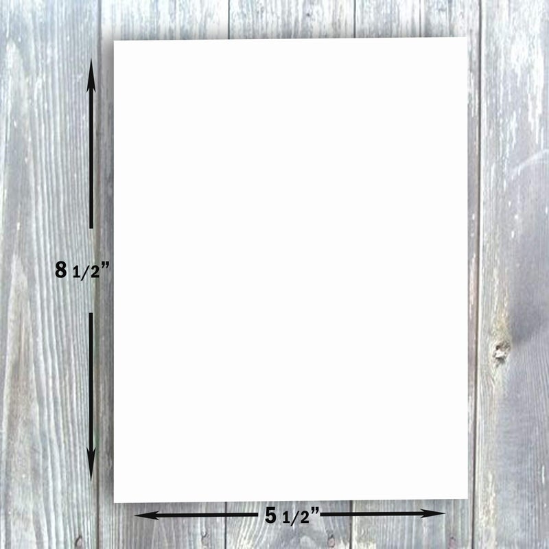 Hamilco White Cardstock Thick Paper - Blank Index Flash Note & Post Cards - Greeting Invitations FLAT 5 1/2 X 8 1/2" Heavy Weight 100 lb Card Stock for Printer (100 pack - with Envelopes) Bright - Image 3