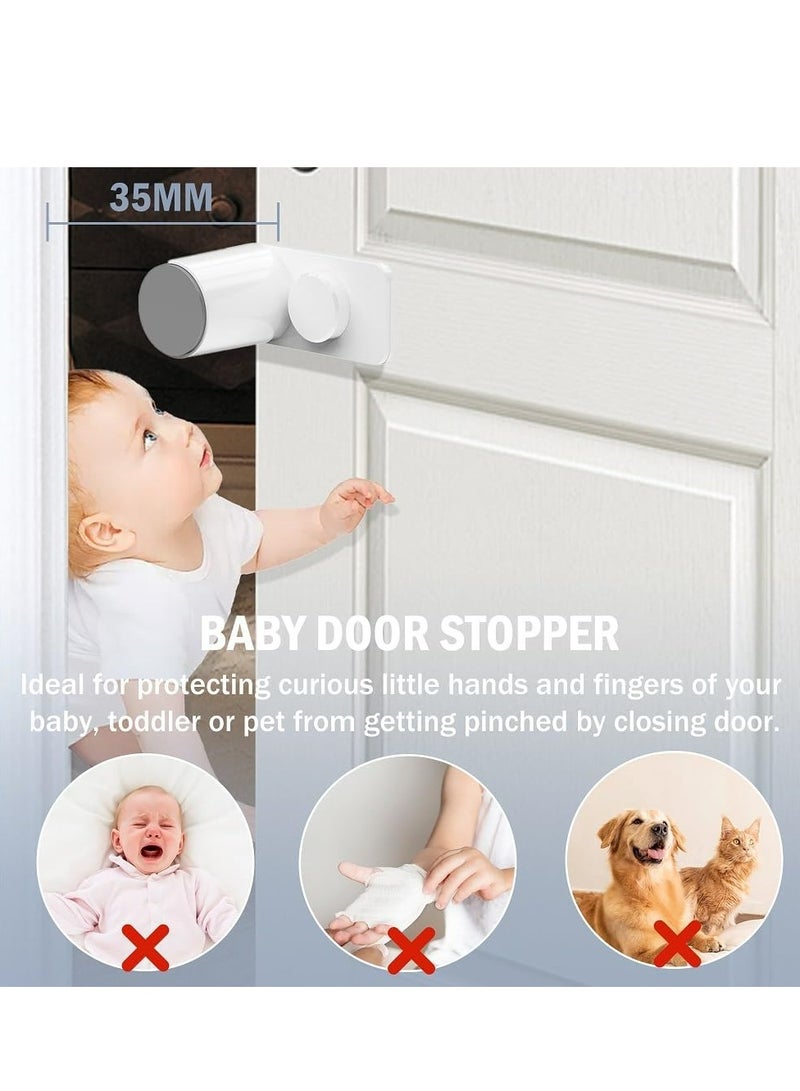 إسكدنيا 6 قطع من حماية إصبع الطفل من الخدش ، ودفعة باب الطفل ، وحماية إصبع الطفل من الإصطدام ، ودفعة باب للأطفال من الطرق أو الإصطدام العنيف للأطفال. - Image 3