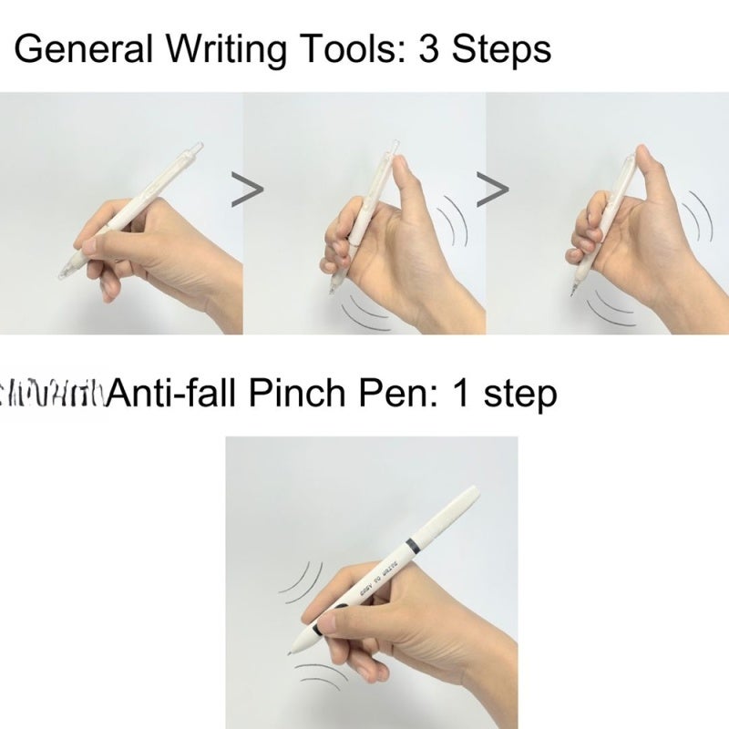 Retractable Gel Pen 0.5 Mm Quick-Drying Smudge-Free Ink - No-Cap Anti-Fall Design Comfort Grip Gel Pen for Journaling, Note-Taking, Students, Teachers - Image 5