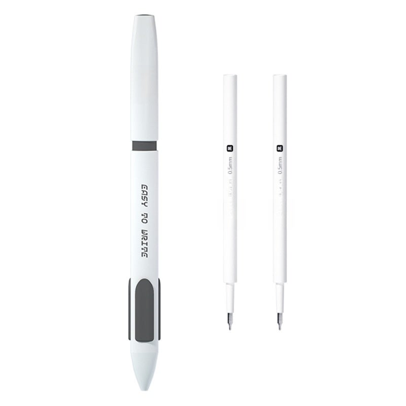 Retractable Gel Pen 0.5 Mm Quick-Drying Smudge-Free Ink - No-Cap Anti-Fall Design Comfort Grip Gel Pen for Journaling, Note-Taking, Students, Teachers - Image 1