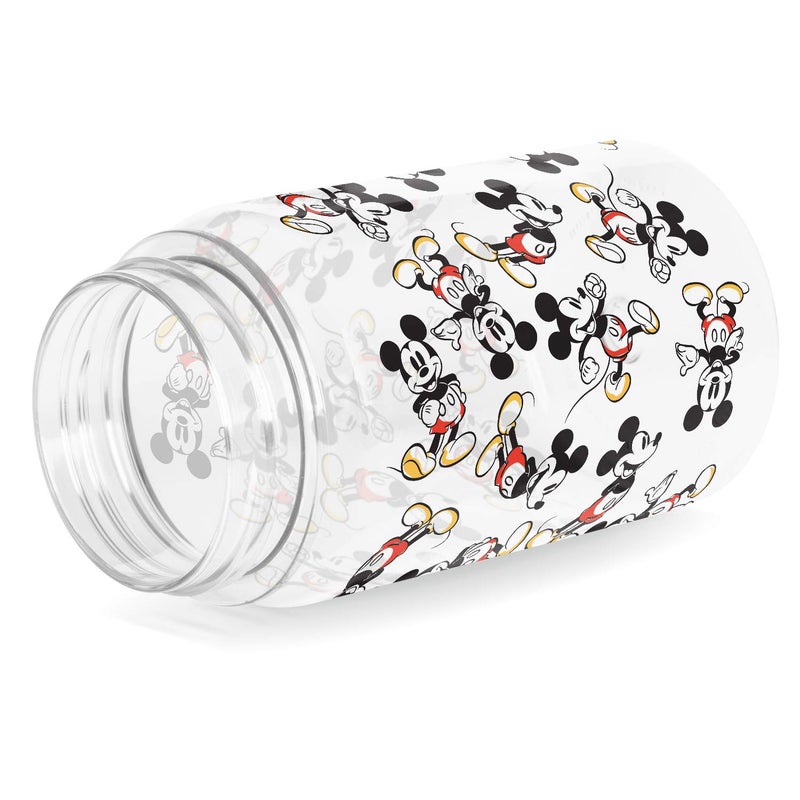 Simple Modern زجاجة ماء للأطفال من ديزني ميكي ماوس بسيطة وعصرية بلاستيك خالية من BPA كوب تريتان مع غطاء قشة مانع للتسرب | قابلة لإعادة الاستخدام ومتينة للأطفال الصغار، الأولاد | مجموعة قمة | 12 أونصة، ميكي ماوس ريترو - Image 2