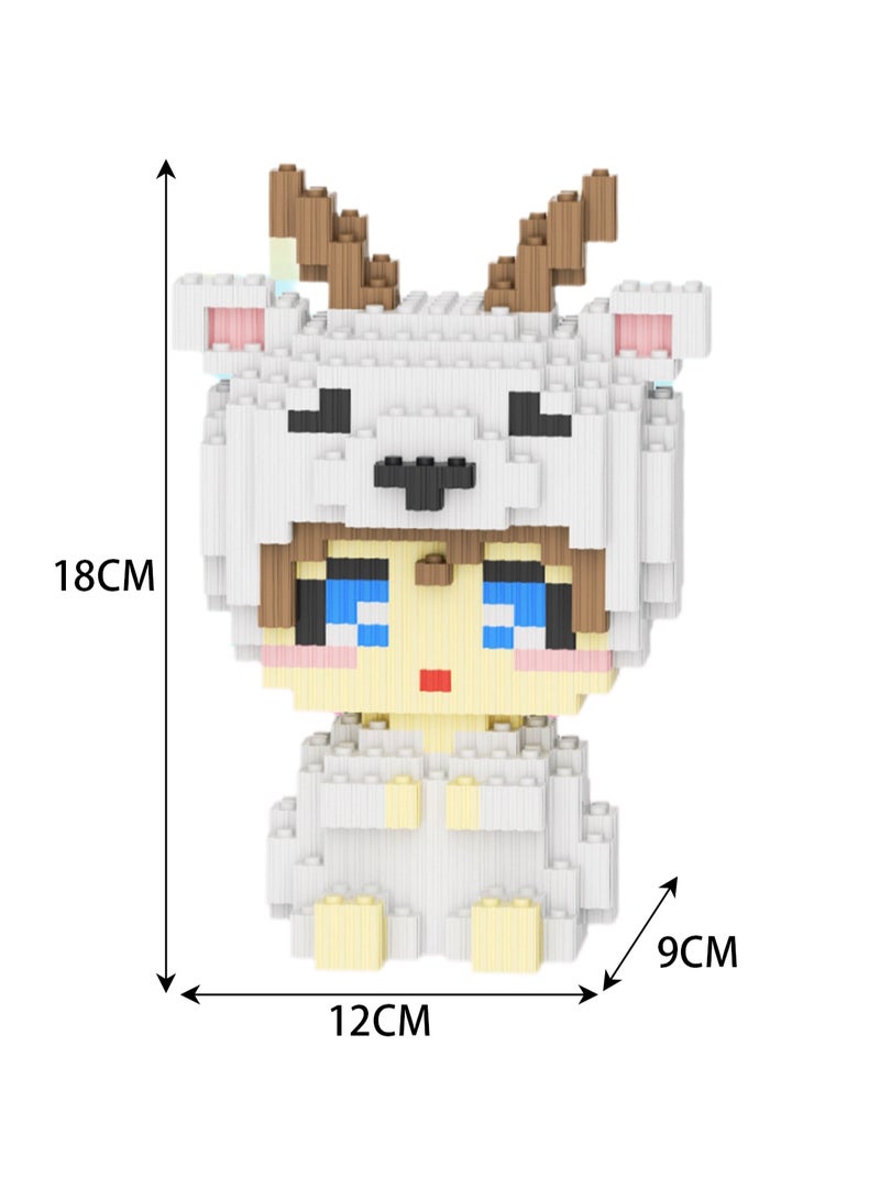 Miniature Small Particle Puzzle Building Blocks Gift Children's Educational Toy Puzzle (Chinese Zodiac Sheep) - Image 2