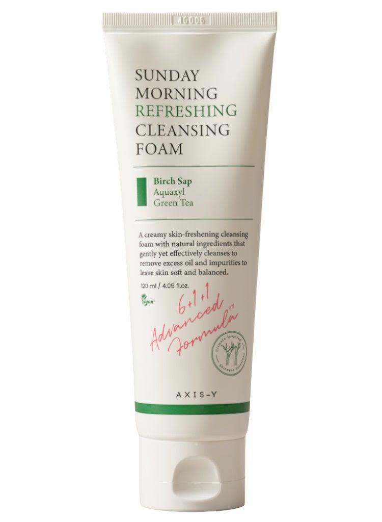 AXIS-Y Sunday Morning Refreshing Cleansing Foam | Gentle Deep Cleanser for Balanced, Glowing Skin - Image 1