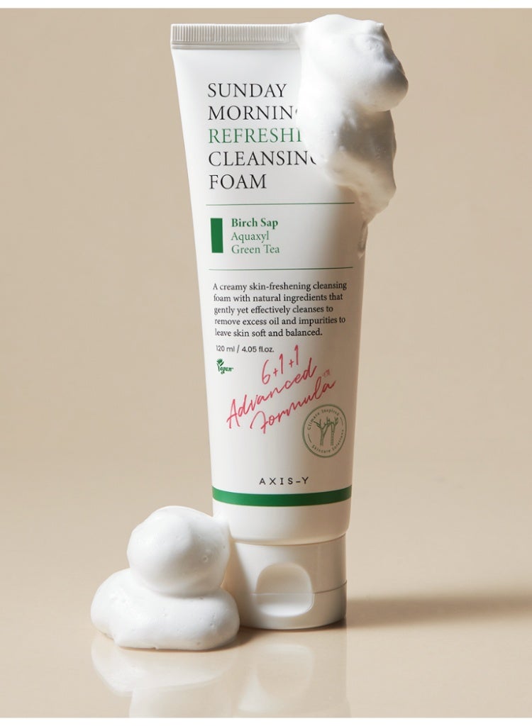 AXIS-Y Sunday Morning Refreshing Cleansing Foam | Gentle Deep Cleanser for Balanced, Glowing Skin - Image 5