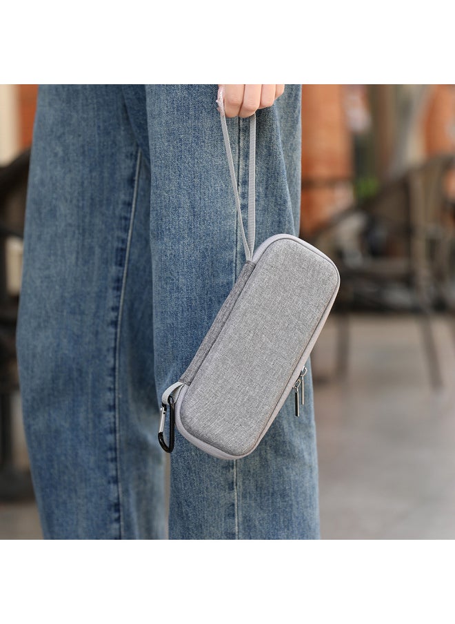 Generic Bkano Is Suitable For DJI Pocket3 Gimbal Camera Bag Cosmetics Bag Portable Clutch Bag Hard Shell Box-Color:Pocket3 Gray Clutch Bag-Size:About 21*9*6.5cm  - Image 2