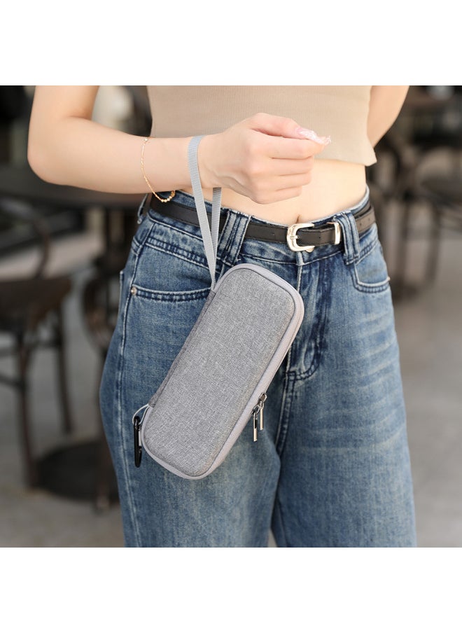 Generic Bkano Is Suitable For DJI Pocket3 Gimbal Camera Bag Cosmetics Bag Portable Clutch Bag Hard Shell Box-Color:Pocket3 Gray Clutch Bag-Size:About 21*9*6.5cm  - Image 3