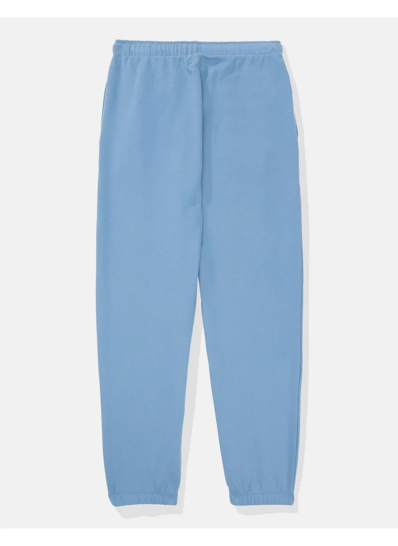 American Eagle Fleece Graphic Baggy Jogger