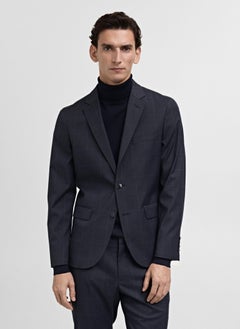 Mango Man Super Slim-Fit Stretch Fabric Blazer  - Image 1