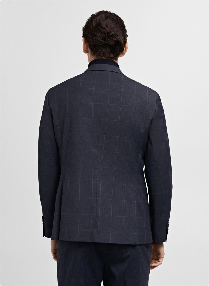 Mango Man Super Slim-Fit Stretch Fabric Blazer  - Image 2