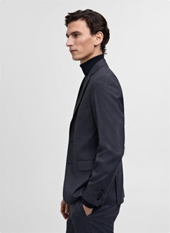 Mango Man Super Slim-Fit Stretch Fabric Blazer  - Image 3