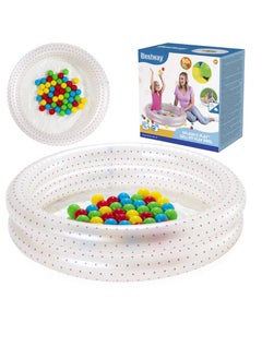 Bestway Bestway 2-Ring Ball Pit Play Pool with balls 91cm x 20cm + 50 balls - No:51141  - Image 1