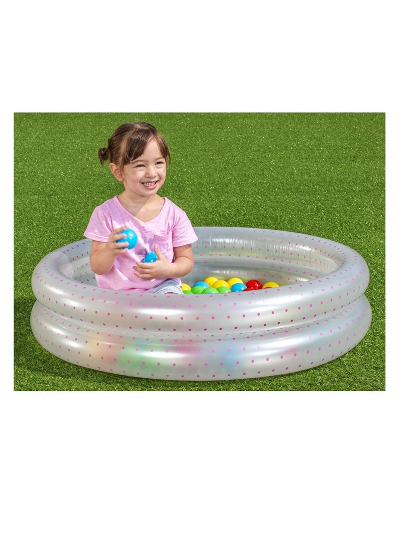 Bestway - Bestway 2-Ring Ball Pit Play Pool with balls 91cm x 20cm + 50 balls - No:51141 - Image 1