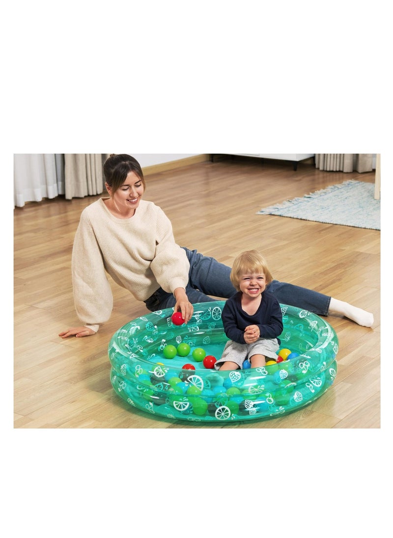 Bestway - Bestway 2-Ring Ball Pit Play Pool with balls 91cm x 20cm + 50 balls - No:51141 - Image 1