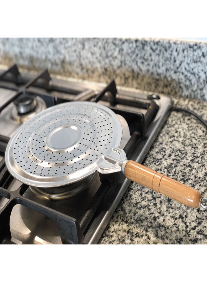 خاتم تسخين - فضي/بني