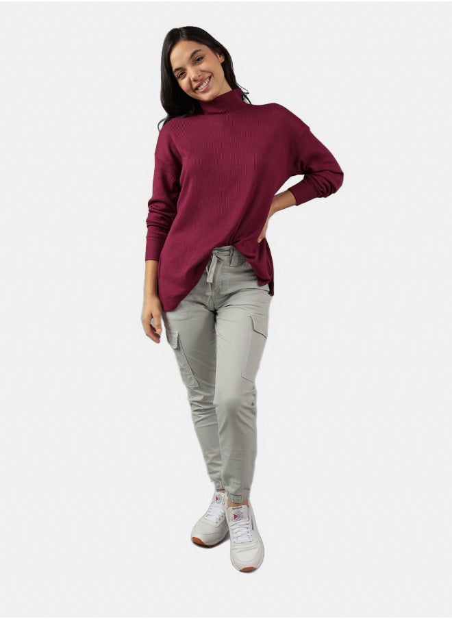 American Eagle - تي شيرت AE كبير الحجم بأكمام طويلة ورقبة وهمية - Image 1