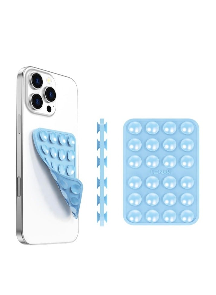 Baby Blue Dual-Sided Suction Cup Phone Holder