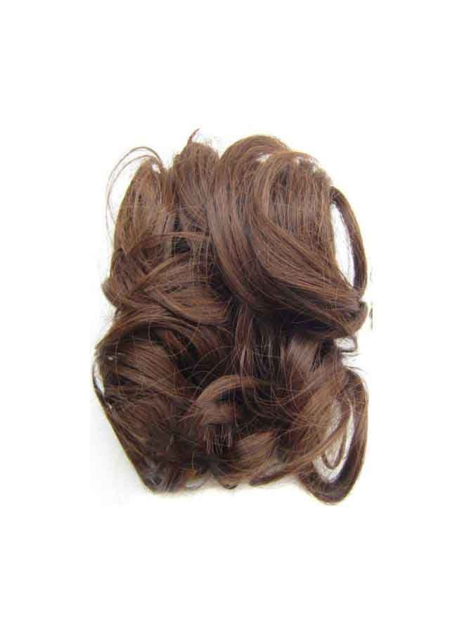 Loquat Retro Style Short And Curly Hair Extension Brown