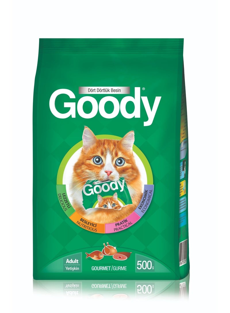 قودي  غودي - طعام جاف للقطط بنكهة شهية، تغذية متوازنة، طاقة ومذاق - ٥٠٠ غرام - 3 أكياس - Image 2