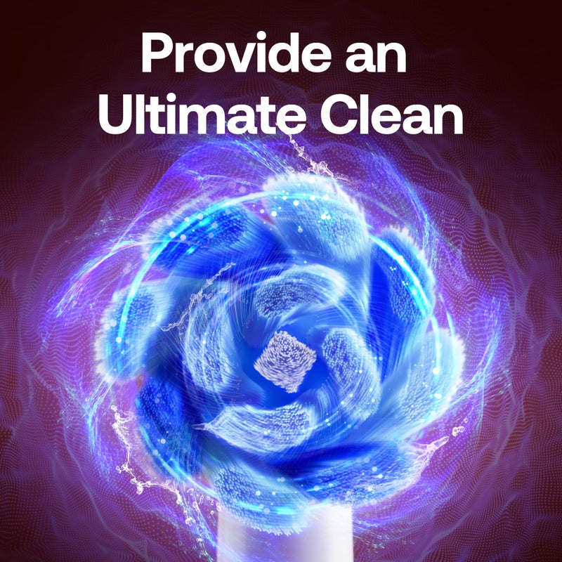 Bitvae R2 Rotating Electric Toothbrush for Adults with 8 Brush Heads, Travel Case, 5 Modes Rechargeable Power Toothbrush with Pressure Sensor, 3 Hours Fast Charge for 30 Days, Black - Image 2