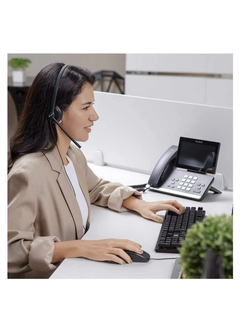 Yealink YEALINK YHS34 MONO, Wired Headset with QD to RJ Port, Ultra Lightweight Design | YHS34 MONO  - Image 2