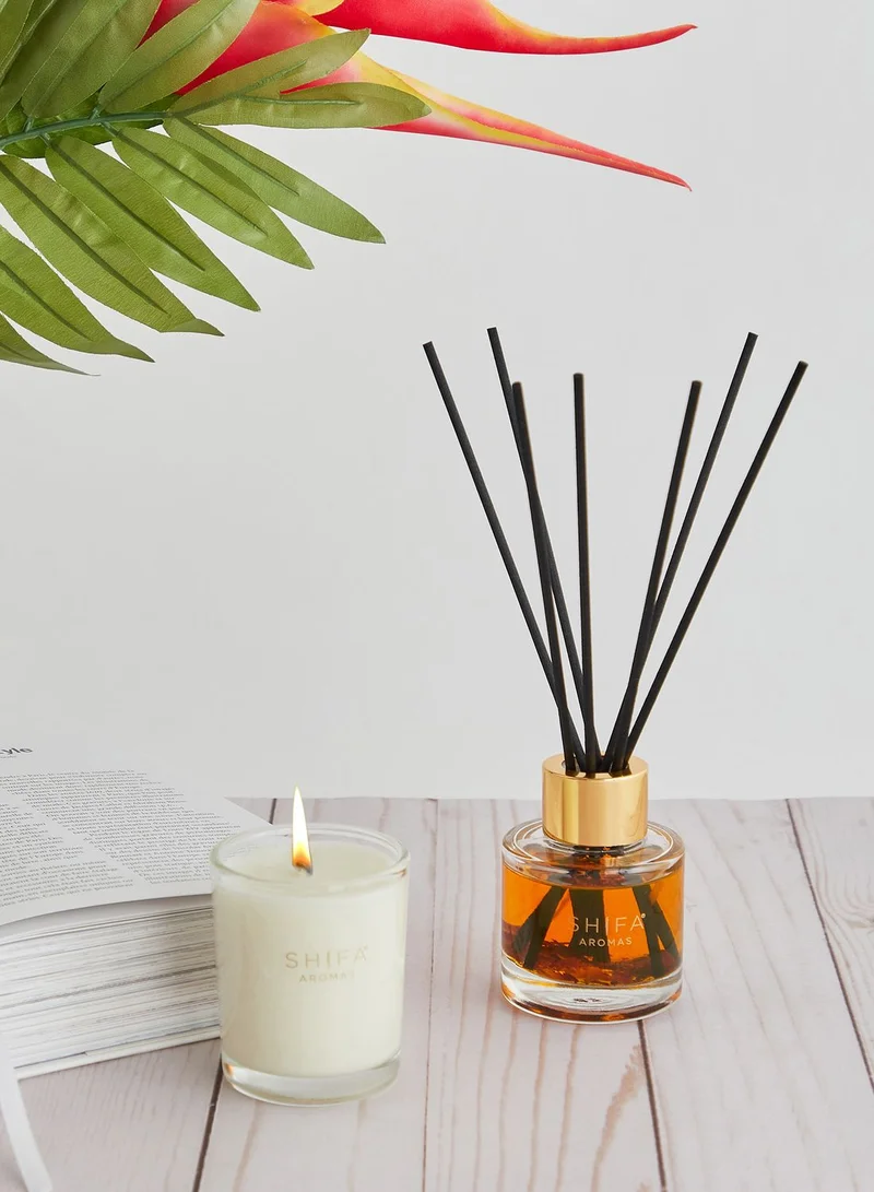 Shifa Aromas Bergamot, Tonka & Oud Candle & Diffuser Set