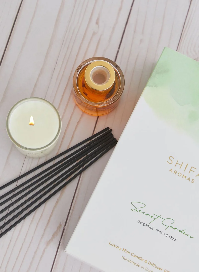 Shifa Aromas Bergamot, Tonka & Oud Candle & Diffuser Set