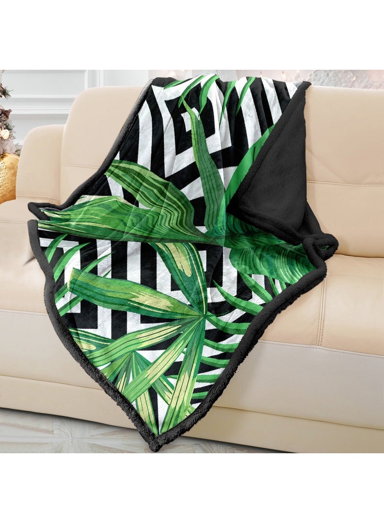 ريزاريز رمي بطانية أريكة هندسية استوائية ناعمة