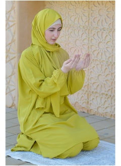 DAMAS COLLECTION P101-umrah essentials Jilbab for women with tow style Skirt or Trouser -4 piece Prayer Clothes for Muslim Women-Islamic Abaya Dress Outfit maxi with scarf and small bag- Modest suit Women  - Image 4
