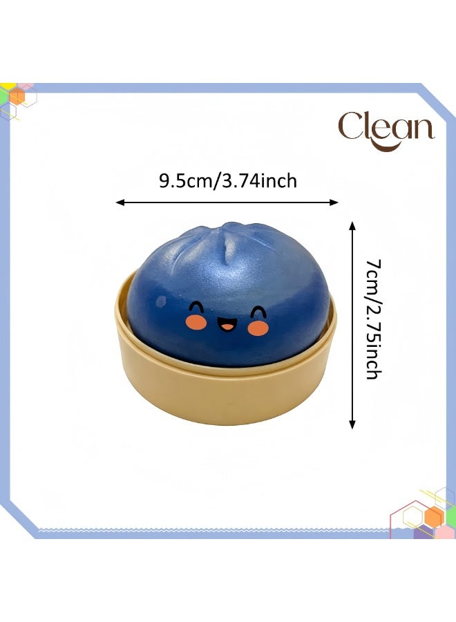 Clean Glitter Dumpling Squishy - 8Colors Dumplings Squishy Toy, More Surprises Giant Glitter Dumpling, Giant Dumpling Squishy, Mega Rainbow Dumplings, Cute Anxiety Relief Fidget Dumpling, Soft Squeeze Decompression Dough for Adults - Image 5