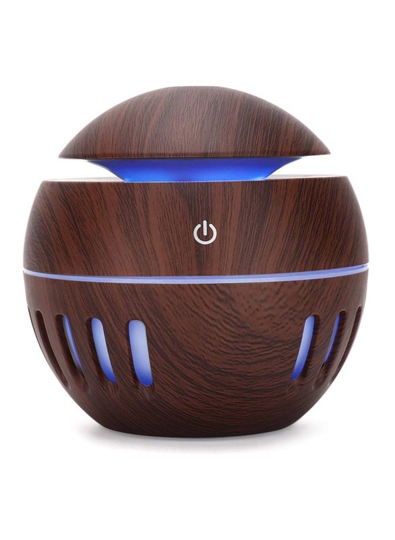 Captaintech Cool Mist Humidifier, Aromatherapy Diffuser, with Colorful LEDs for Home Bedroom Office, Diffusers for Essential Oils, 130ml USB Desktop Humidifier, Gifts for Mom Women - Image 1