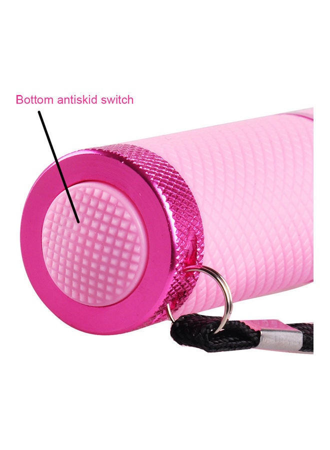 NIBEMINENT Mini Flash Light For LED UV Gel Curing Nail Dryer Pink 9.1*2.1*2.1cm - Image 3