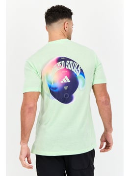 Adidas Men Sportswear Fit Short Sleeve Yoga T-Shirt, Mint Green  - Image 3