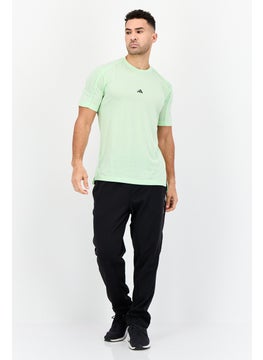 Adidas Men Sportswear Fit Short Sleeve Yoga T-Shirt, Mint Green  - Image 4