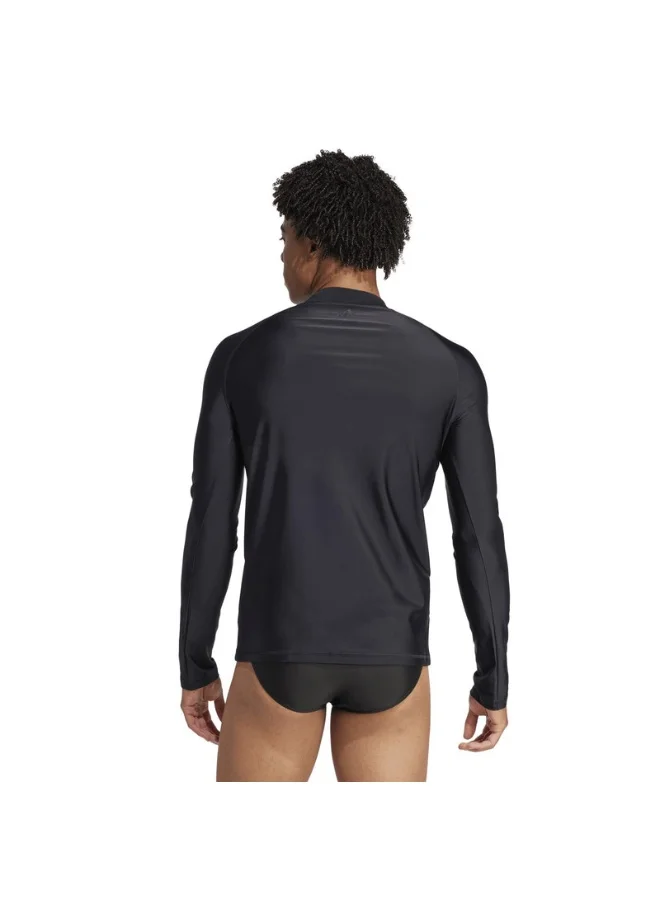 Adidas adidas M RASHGD LS Black Swim SWIMWEAR for Men - XS